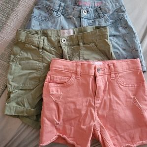 Girls lot 3pairs shorts size 10